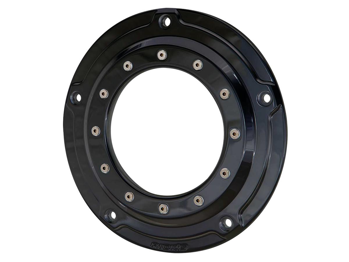 Ricks Motorcycles Porthole Derby Cover 5 Hole Gloss Black Ricks Motorcycles
