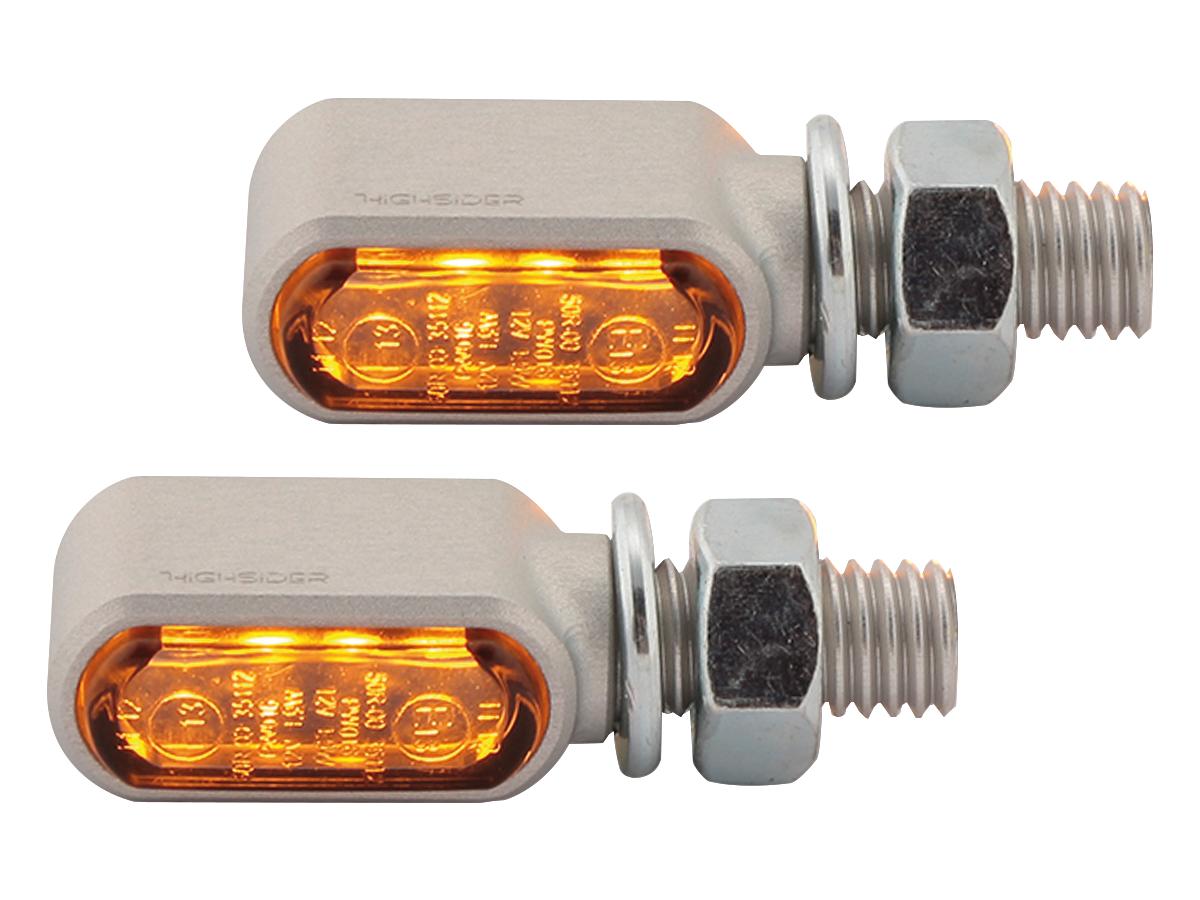 Highsider Little Bronx Led Turn Signal Silver Tinted Led Highsider Default Title