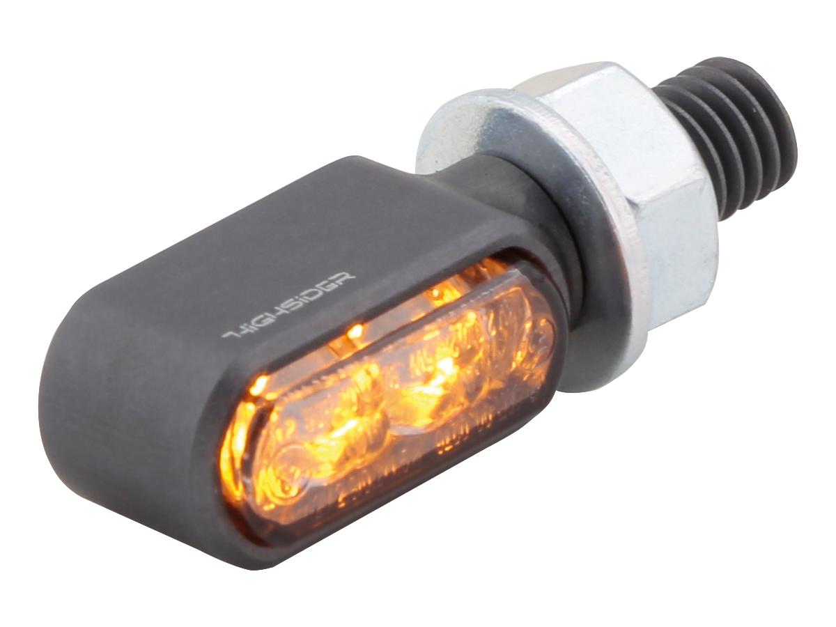 Highsider Little Bronx Led Turn Signal Titanium Tinted Led Highsider