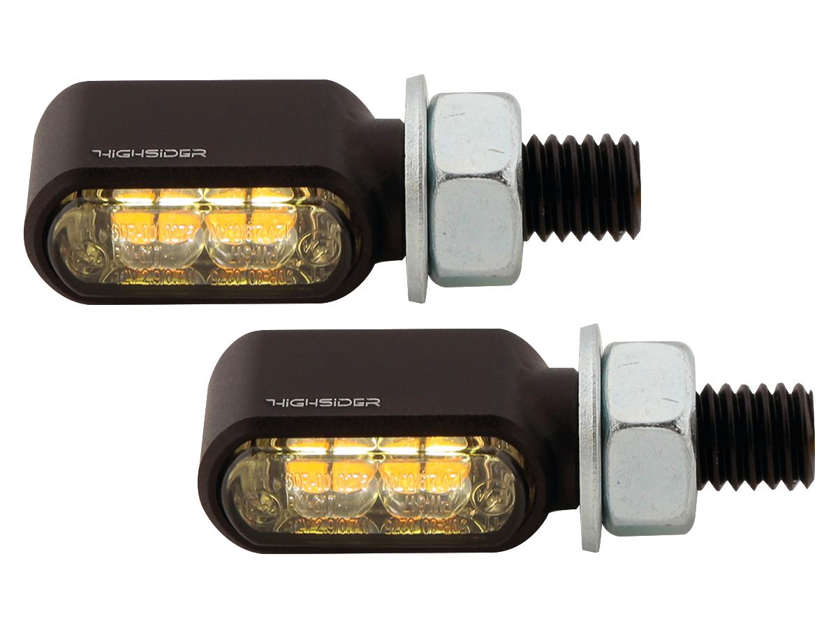 Highsider Little Bronx Led Turn Signal/Position Light Black Tinted Led Highsider Default Title
