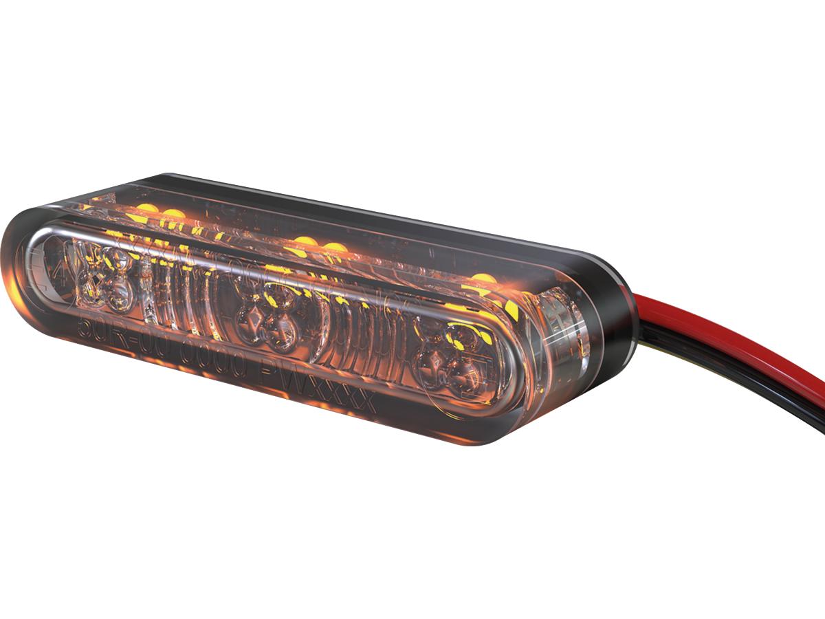 Highsider Star Mx1 Pro Led Turn Signal/Taillight/Brake Light Module Height(mm): 8 , Width(mm): 38 , Depth(mm): 12, Approved For Rear, Vertical And Horizontal Installation Tinted Led Highsider Default Title