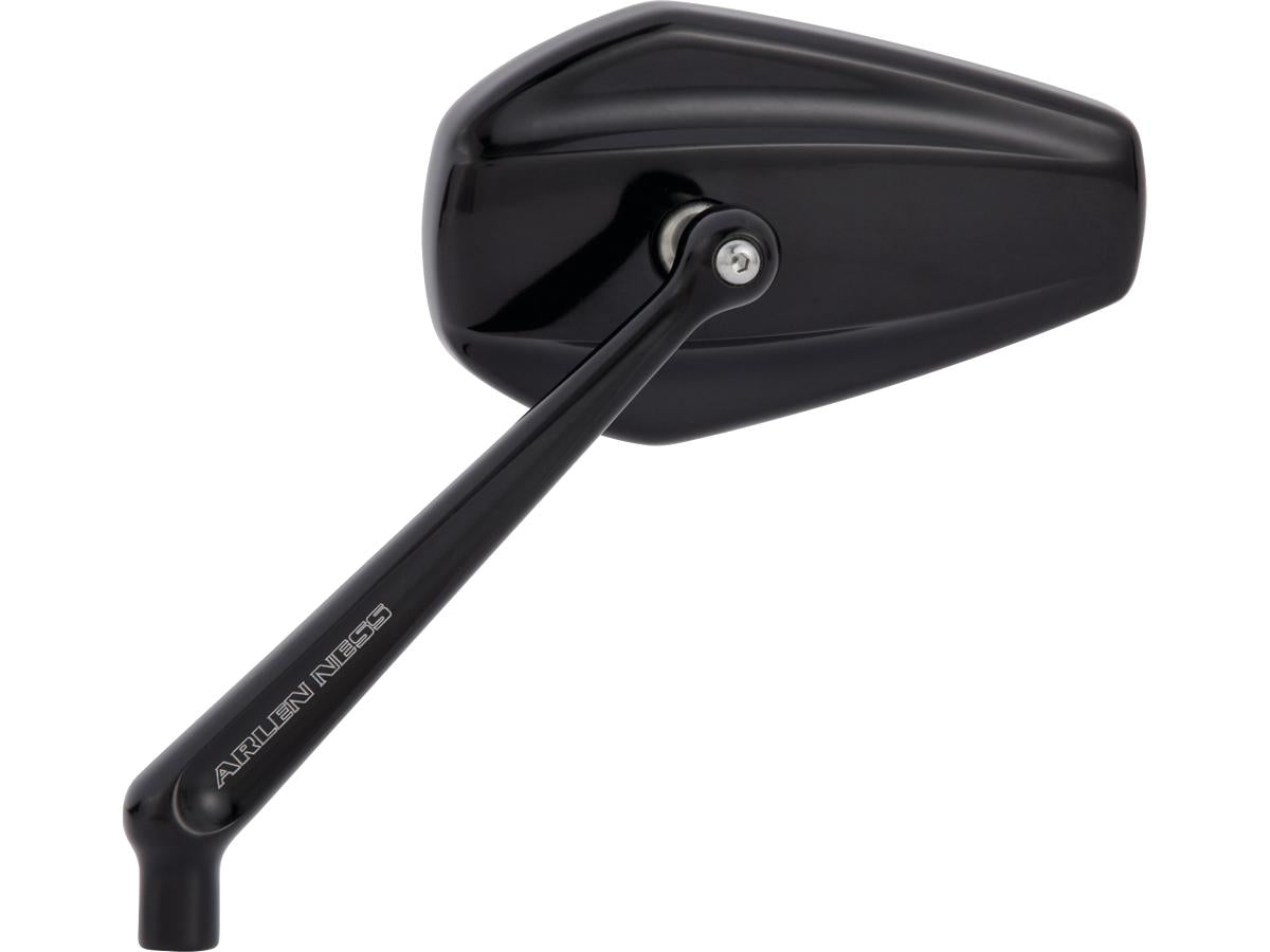 Arlen Ness Mini Stocker Billet Mirror Black Anodized Left Arlen Ness Default Title