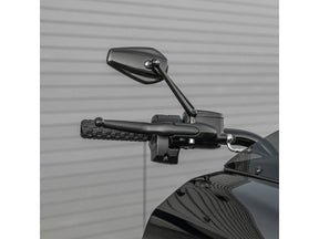 Arlen Ness Mini Stocker Billet Mirror Black Anodized Left Arlen Ness