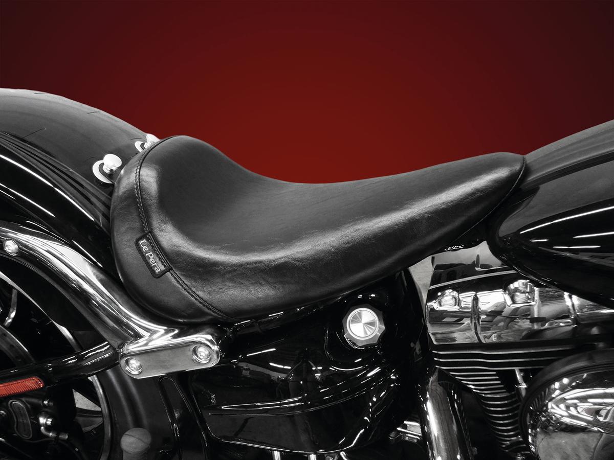 Le Pera Bare Bones Gel Solo Seat Smooth Black Vinyl Le Pera Default Title