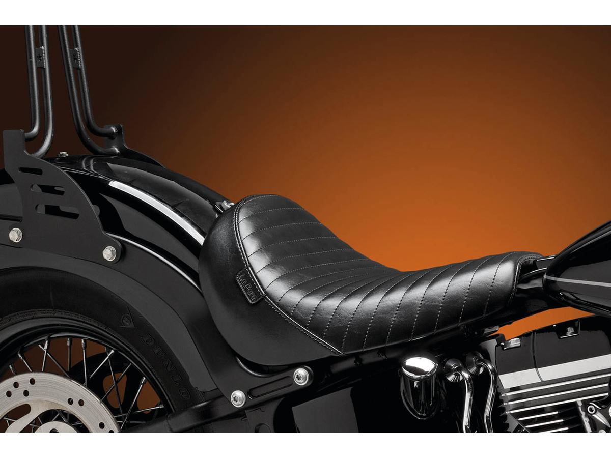 Le Pera Bare Bones Solo Seat Pleated Stitch Black Vinyl Le Pera Default Title