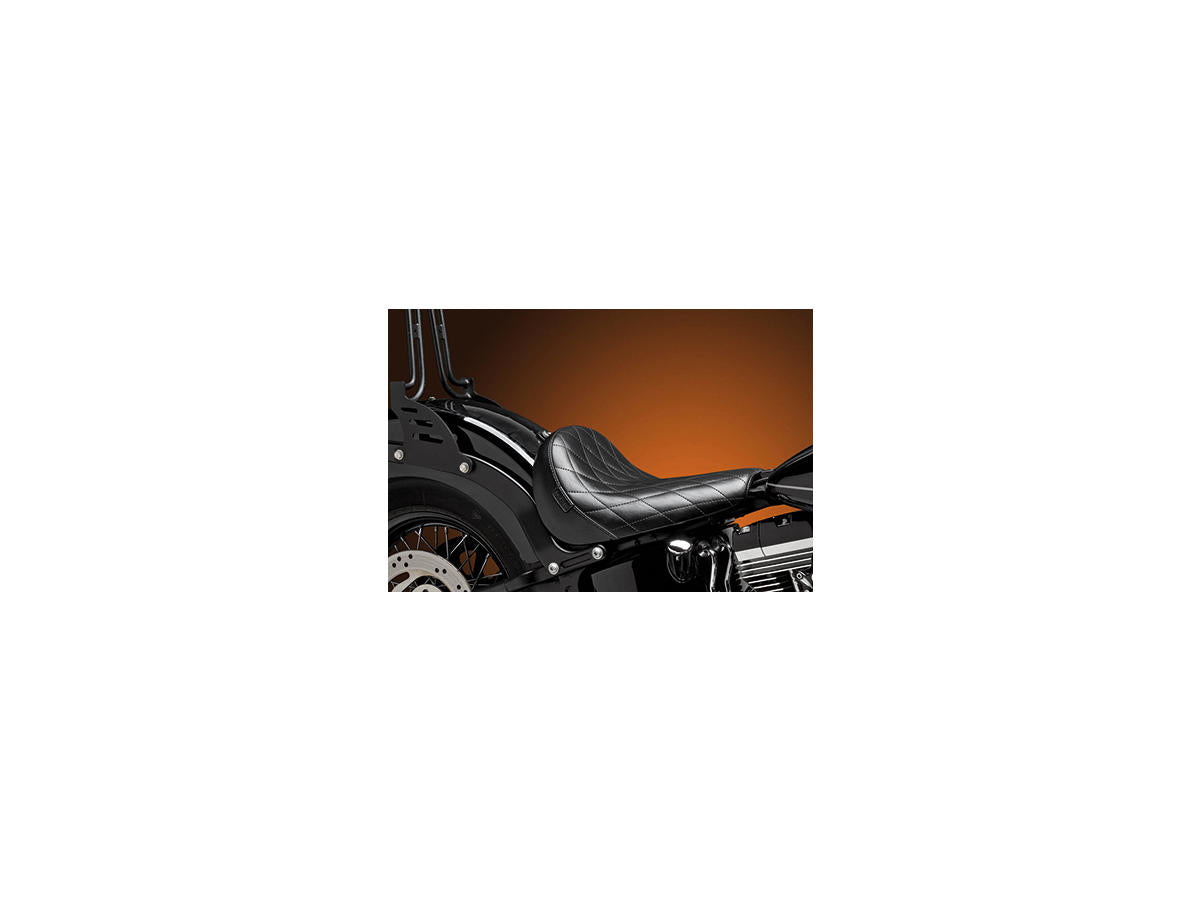 Le Pera Bare Bones Solo Seat Diamond Stitch Black Vinyl Le Pera
