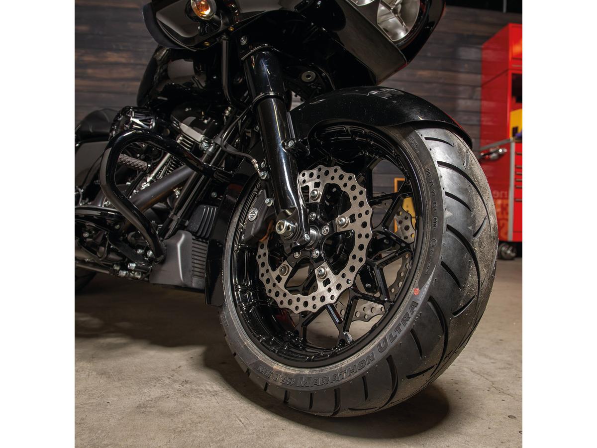 Arlen Ness 5,5" X 18" Fat Factory Forged Front Wheel 25 Mm 18" 5,50" Abs Dual Disc Arlen Ness