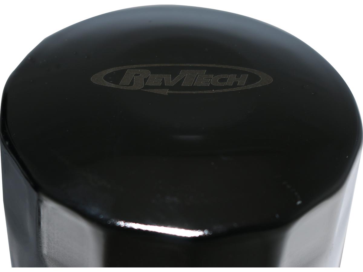 Rev Tech High Performance Oil Filter With Magnet For Milwaukee Eight Engine Black Rev Tech