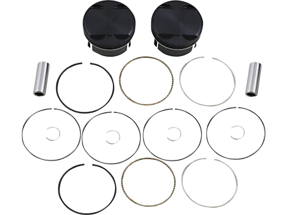 Wiseco Black Edition Piston Kit For Milwaukee Eight Stroke 4,500" Bore 4,250" (107,950 Mm ), Inverted Dish 9,8cc, 117"=&Gt;128" 11:1 Wiseco
