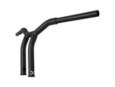 Burly Brand 10" Dominator Raked Bar Bar 4 Hole Black Satin 1 1/4" Burly Brand Default Title