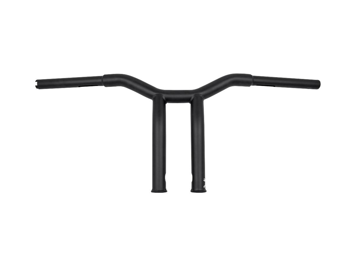 Burly Brand 10" Dominator Raked Bar Bar 4 Hole Black Satin 1 1/4" Burly Brand