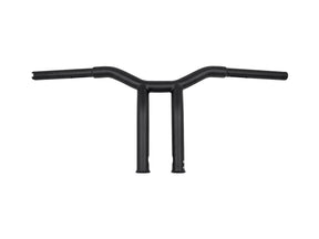 Burly Brand 10" Dominator Raked Bar Bar 4 Hole Black Satin 1 1/4" Burly Brand