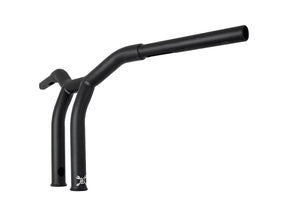 Burly Brand 10" Dominator Raked Bar Bar 4 Hole Black Satin 1 1/4" Burly Brand Default Title