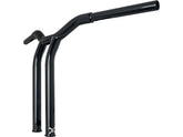 Burly Brand 14" Dominator Raked Bar Bar 4 Hole Gloss Black 1 1/4" Burly Brand Default Title