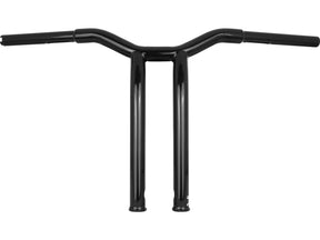 Burly Brand 14" Dominator Raked Bar Bar 4 Hole Gloss Black 1 1/4" Burly Brand
