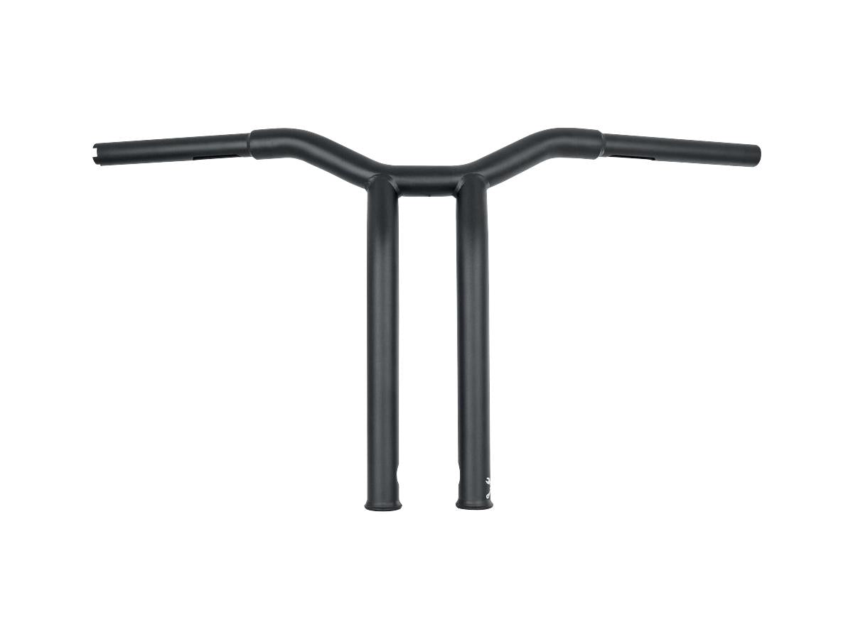 Burly Brand 14" Dominator Raked Bar Bar 4 Hole Black Satin 1 1/4" Burly Brand