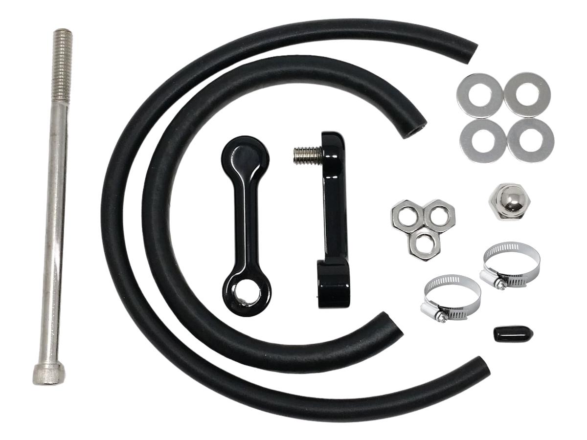 Dk Custom Products Billet Aluminum Tank Lift Kit 2,5" Lift For Dyna Black Powder Coated Dk Custom Products Default Title