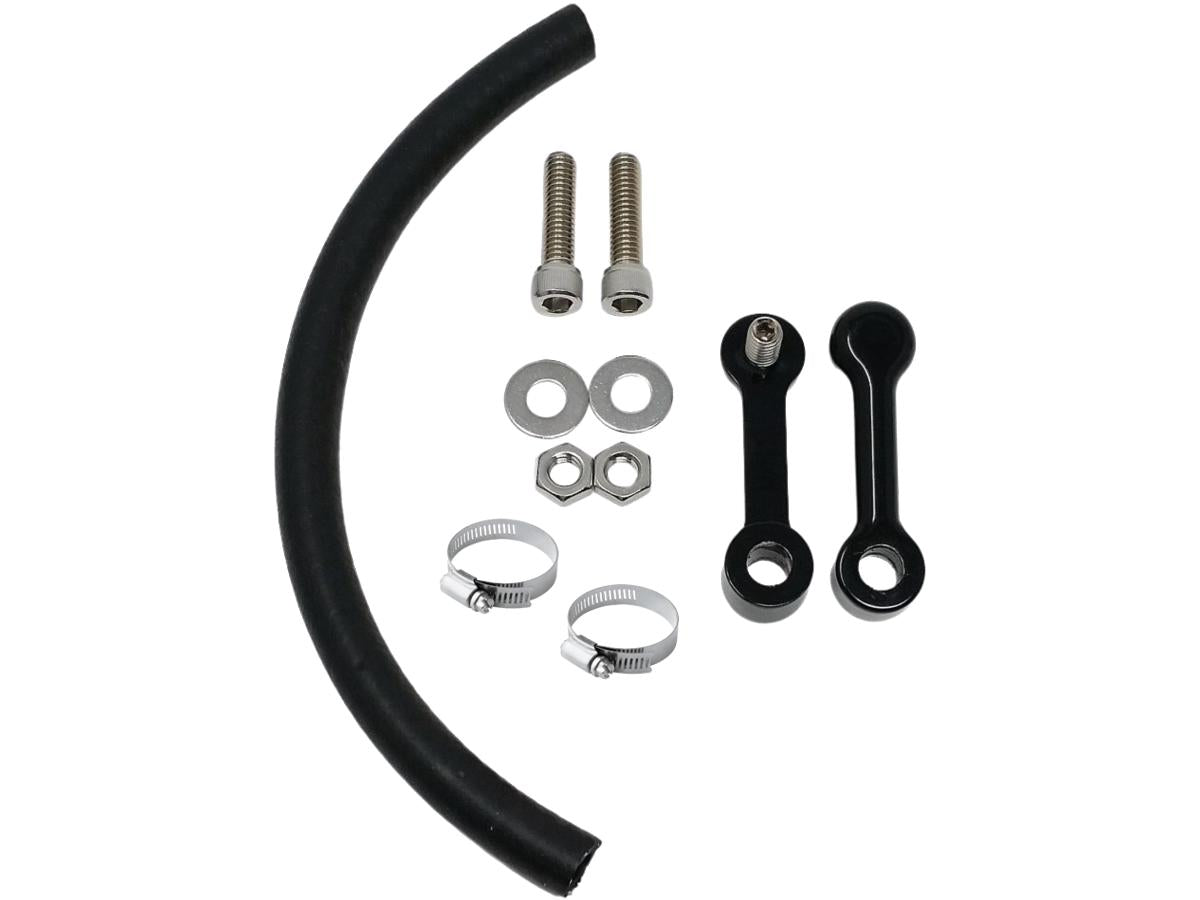 Dk Custom Products Billet Aluminum Tank Lift Kit 1,5" Lift For Softail Black Powder Coated Dk Custom Default Title