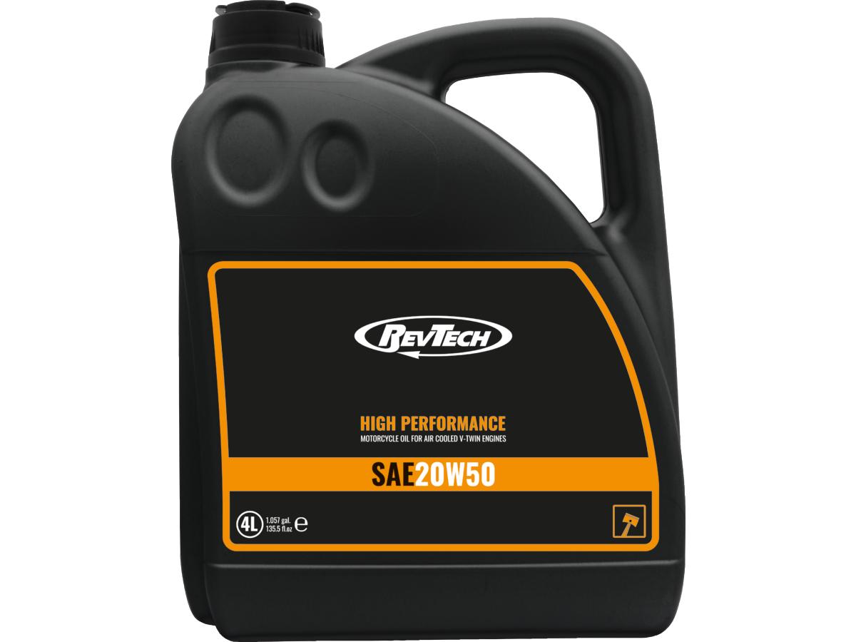 Rev Tech High Performance Motorcycle Engine Oil Sae 20 W50 4 X 4 Liter (1.057 Gal.) Rev Tech Default Title