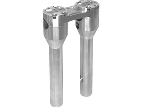 Heinz Bikes 8" Clubstyle Straight Risers With Silver Clamp Silver 1" Heinz Bikes Default Title