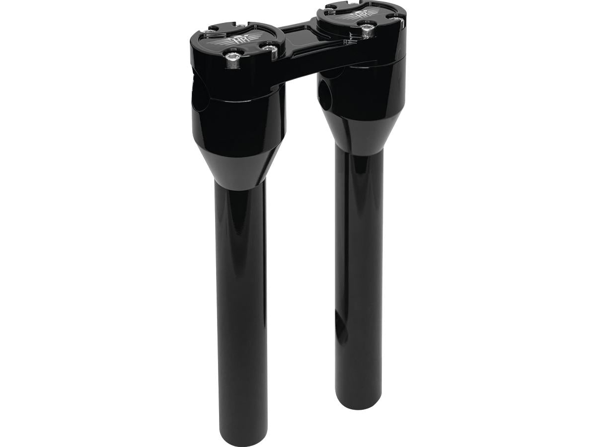 Heinz Bikes 10" Clubstyle Straight Risers With Black Clamp Black 1" Heinz Bikes Default Title