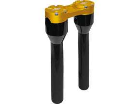 Heinz Bikes 10" Clubstyle Straight Risers With Gold Clamp Black 1" Heinz Bikes Default Title