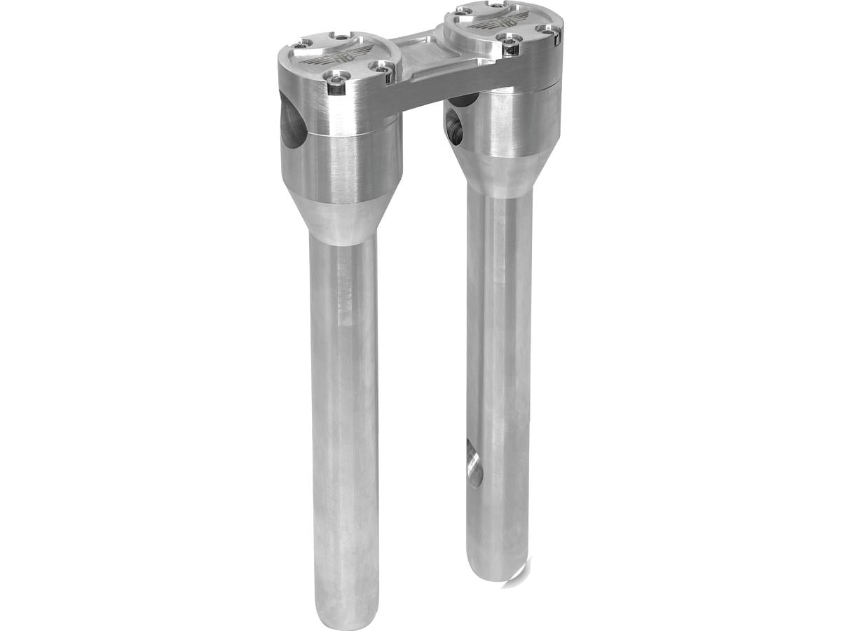 Heinz Bikes 12" Clubstyle Straight Risers With Silver Clamp Silver 1" Heinz Bikes Default Title