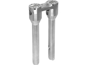 Heinz Bikes 12" Clubstyle Straight Risers With Silver Clamp Silver 1" Heinz Bikes Default Title