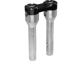 Heinz Bikes 8" Clubstyle Straight Risers With Black Clamp Silver 1 1/4" Heinz Bikes Default Title