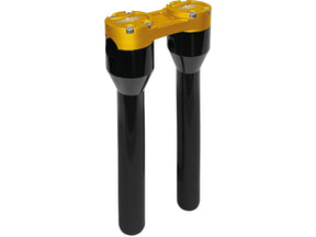 Heinz Bikes 12" Clubstyle Straight Risers With Gold Clamp Black 1 1/4" Heinz Bikes Default Title