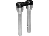 Heinz Bikes 12" Clubstyle Straight Risers With Black Clamp Silver 1 1/4" Heinz Bikes Default Title