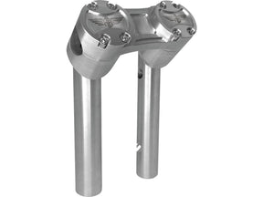 Heinz Bikes 6" Clubstyle Pullback Risers With Silver Clamp Silver 1" Heinz Bikes Default Title