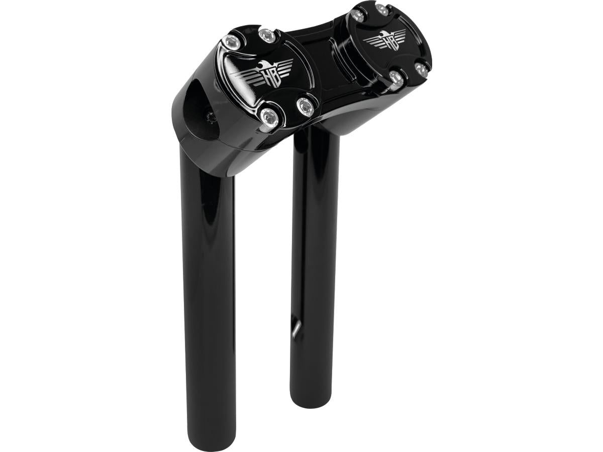 Heinz Bikes 8" Clubstyle Pullback Risers With Black Clamp Black 1" Heinz Bikes Default Title