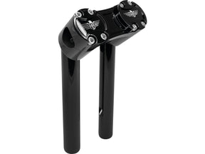 Heinz Bikes 8" Clubstyle Pullback Risers With Black Clamp Black 1" Heinz Bikes Default Title
