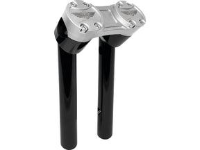 Heinz Bikes 8" Clubstyle Pullback Risers With Silver Clamp Black 1" Heinz Bikes Default Title