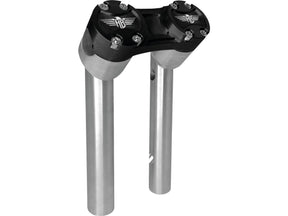 Heinz Bikes 8" Clubstyle Pullback Risers With Black Clamp Silver 1" Heinz Bikes Default Title