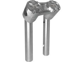 Heinz Bikes 8" Clubstyle Pullback Risers With Silver Clamp Silver 1" Heinz Bikes Default Title