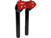 Heinz Bikes 10" Clubstyle Pullback Risers With Red Clamp Black 1" Heinz Bikes Default Title