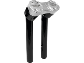 Heinz Bikes 10" Clubstyle Pullback Risers With Silver Clamp Black 1" Heinz Bikes Default Title