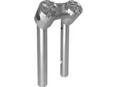 Heinz Bikes 10" Clubstyle Pullback Risers With Silver Clamp Silver 1" Heinz Bikes Default Title