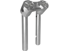 Heinz Bikes 10" Clubstyle Pullback Risers With Silver Clamp Silver 1" Heinz Bikes Default Title
