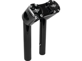 Heinz Bikes 6" Clubstyle Pullback Risers With Black Clamp Black 1 1/4" Heinz Bikes Default Title