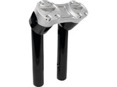 Heinz Bikes 6" Clubstyle Pullback Risers With Silver Clamp Black 1 1/4" Heinz Bikes Default Title