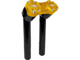 Heinz Bikes 8" Clubstyle Pullback Risers With Gold Clamp Black 1 1/4" Heinz Bikes Default Title