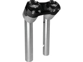 Heinz Bikes 8" Clubstyle Pullback Risers With Black Clamp Silver 1 1/4" Heinz Bikes Default Title