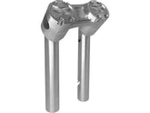 Heinz Bikes 8" Clubstyle Pullback Risers With Silver Clamp Silver 1 1/4" Heinz Bikes Default Title