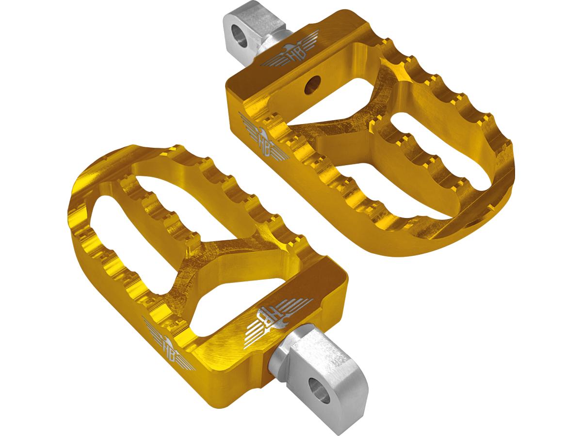 Heinz Bikes Mx V2 Passenger Pegs Gold Anodized Heinz Bikes