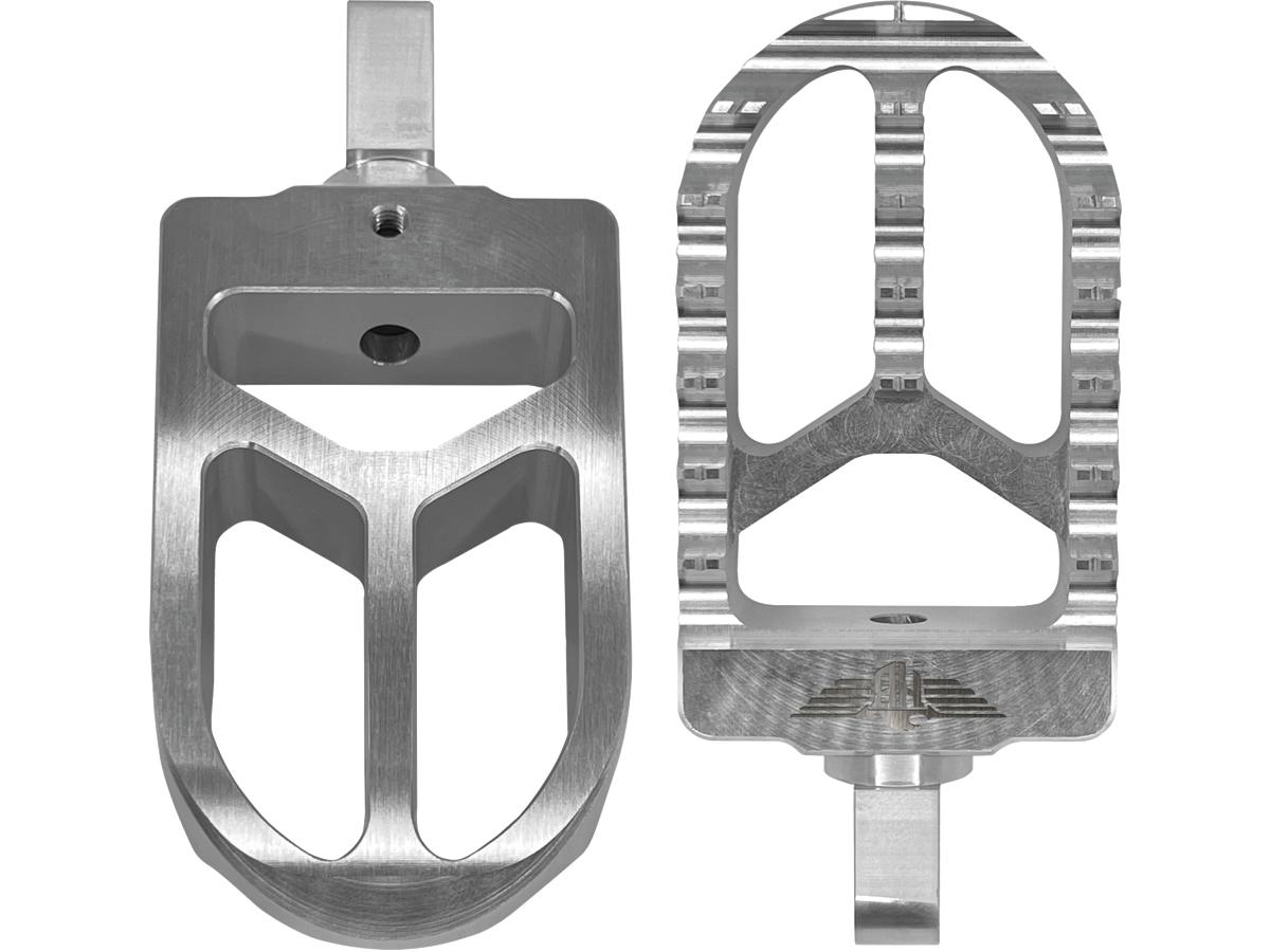 Heinz Bikes Mx V2 Passenger Pegs Silver Anodized Heinz Bikes Default Title
