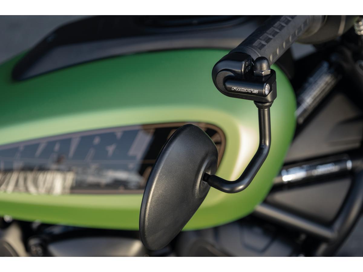 Ricks Motorcycles Handlebar Side Mount Turn Signals For Sportster S Black Black Powder Coated Clear Led Ricks Motorcycles