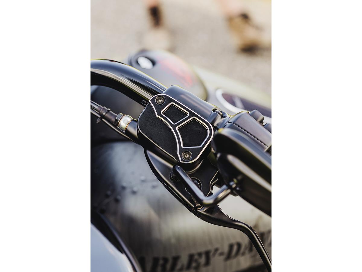 Cult Werk Front Brake And Clutch Master Cylinder Cover Set Racing Black Cut Cult Werk
